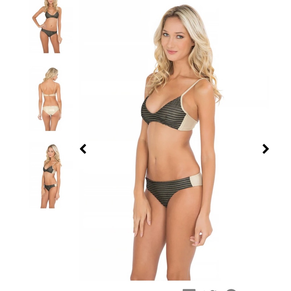 New! 🖤 Luli Farmer bikini bottoms bathing suit, seamless full xs